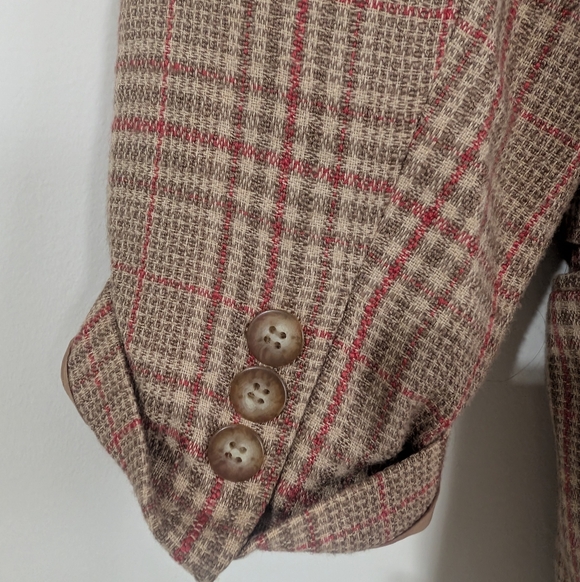 Vintage Plaid Oversized blazer - Picture 4 of 9